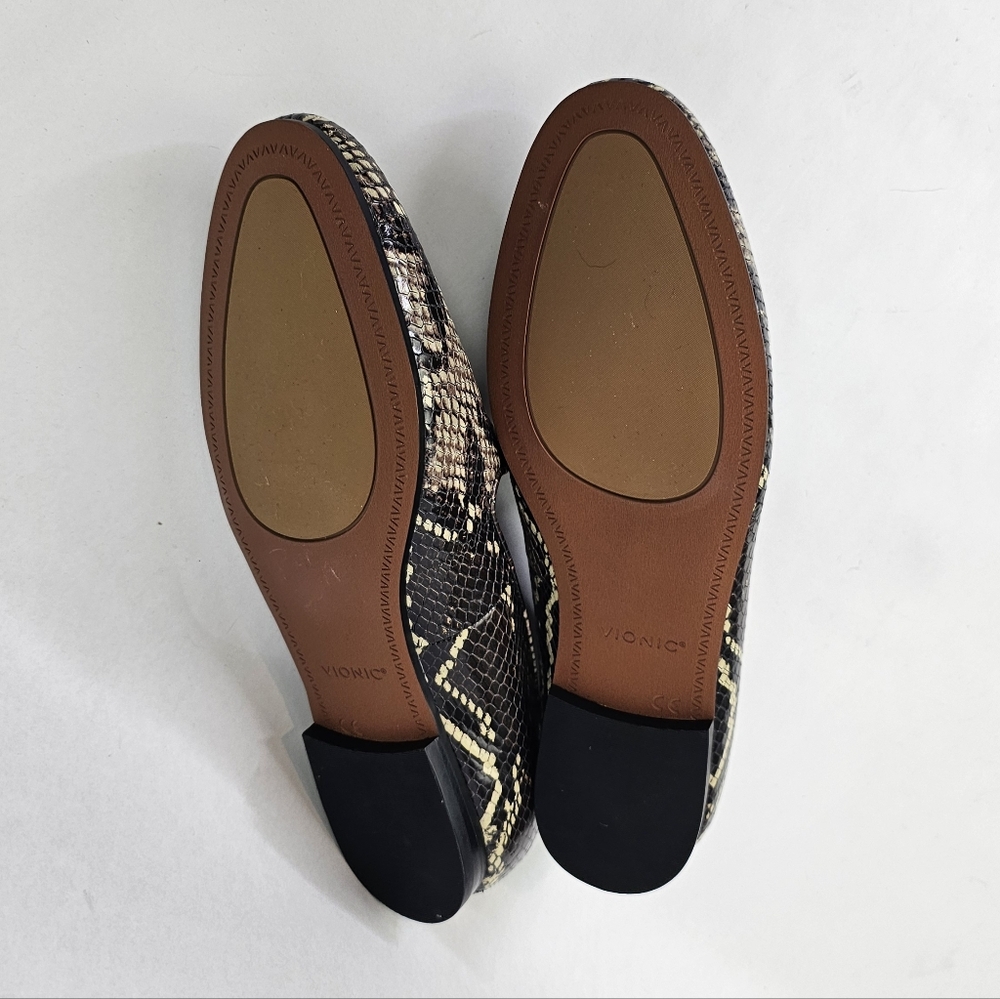 Vionic Willa Boa Snake-Patterned Leather Loafers … - image 7